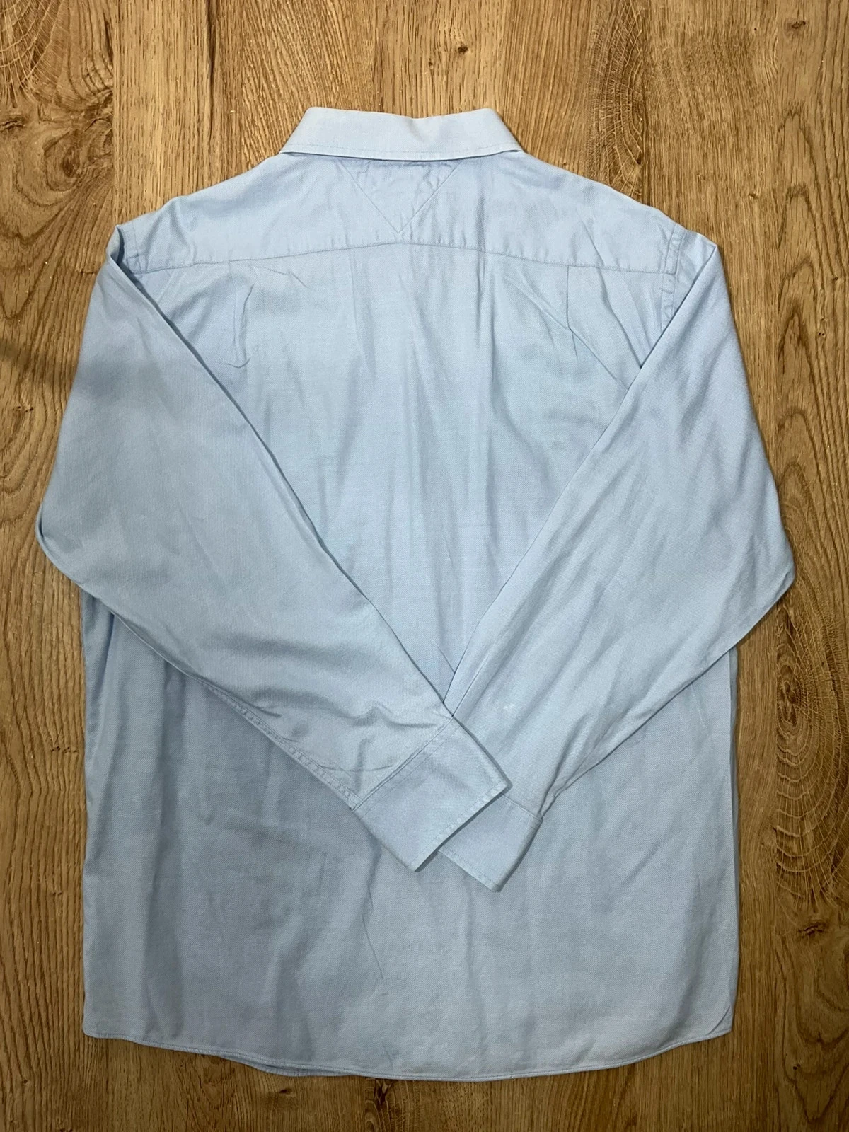 Chemise Tommy Hilfiger Slim Fit 16-1/2 32-33 Preppy 100% Coton Bleu Ciel – photo 7